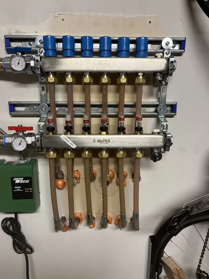 Plumber performing Leak Detection at a residential property in Corning